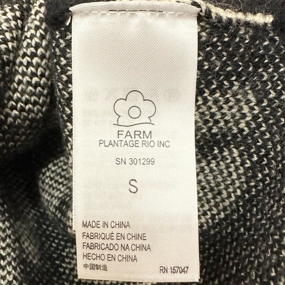 Farm Rio Mixed Leopards Striped Sweater Dress - Picture 14 of 16